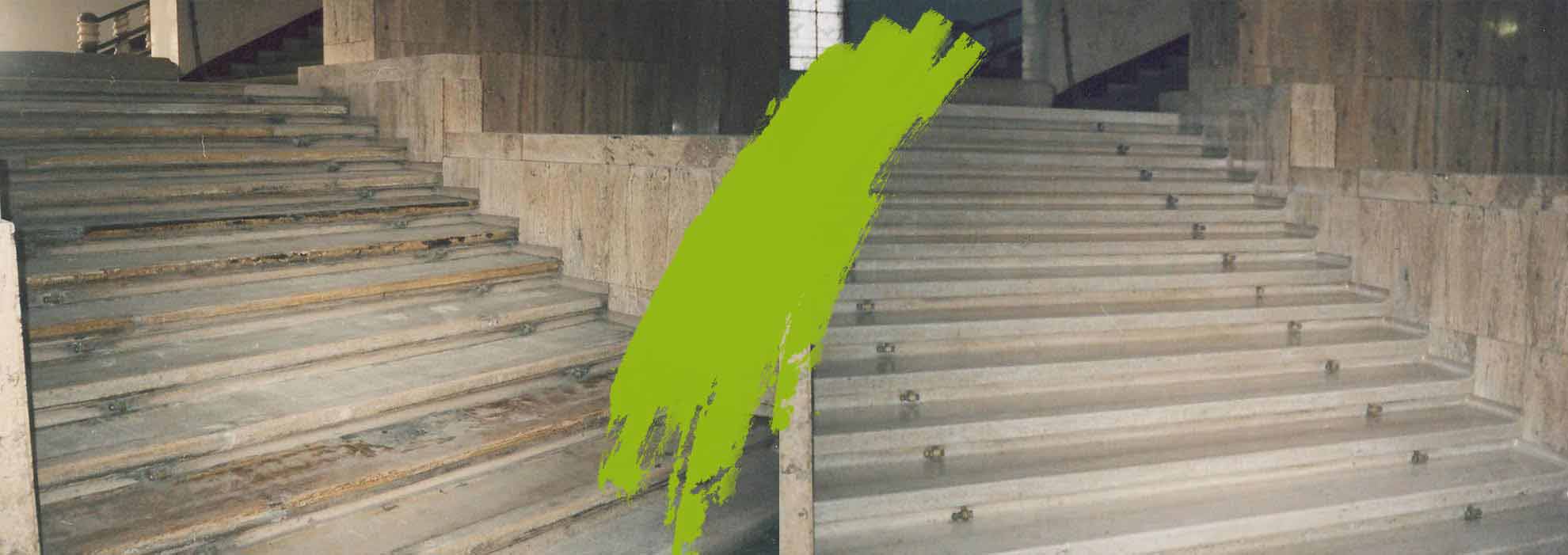 Čištění dlažby, schodů a betonu